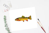 Golden Trout Watercolor Print