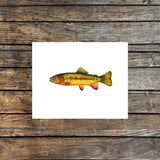 Golden Trout Watercolor Print