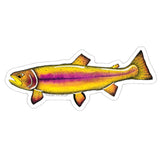 Purple Rainbow Trout Sticker