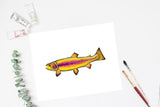 Purple Rainbow Trout Watercolor Print